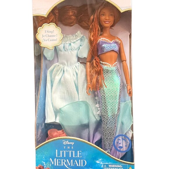 Disney Store Little Mermaid ARIEL LIVE ACTION Singing Doll HALLE BAILEY NEW 2023 - Picture 3 of 4
